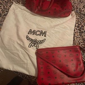 Authentic Ruby Red MCM Pouch Purse SOLD